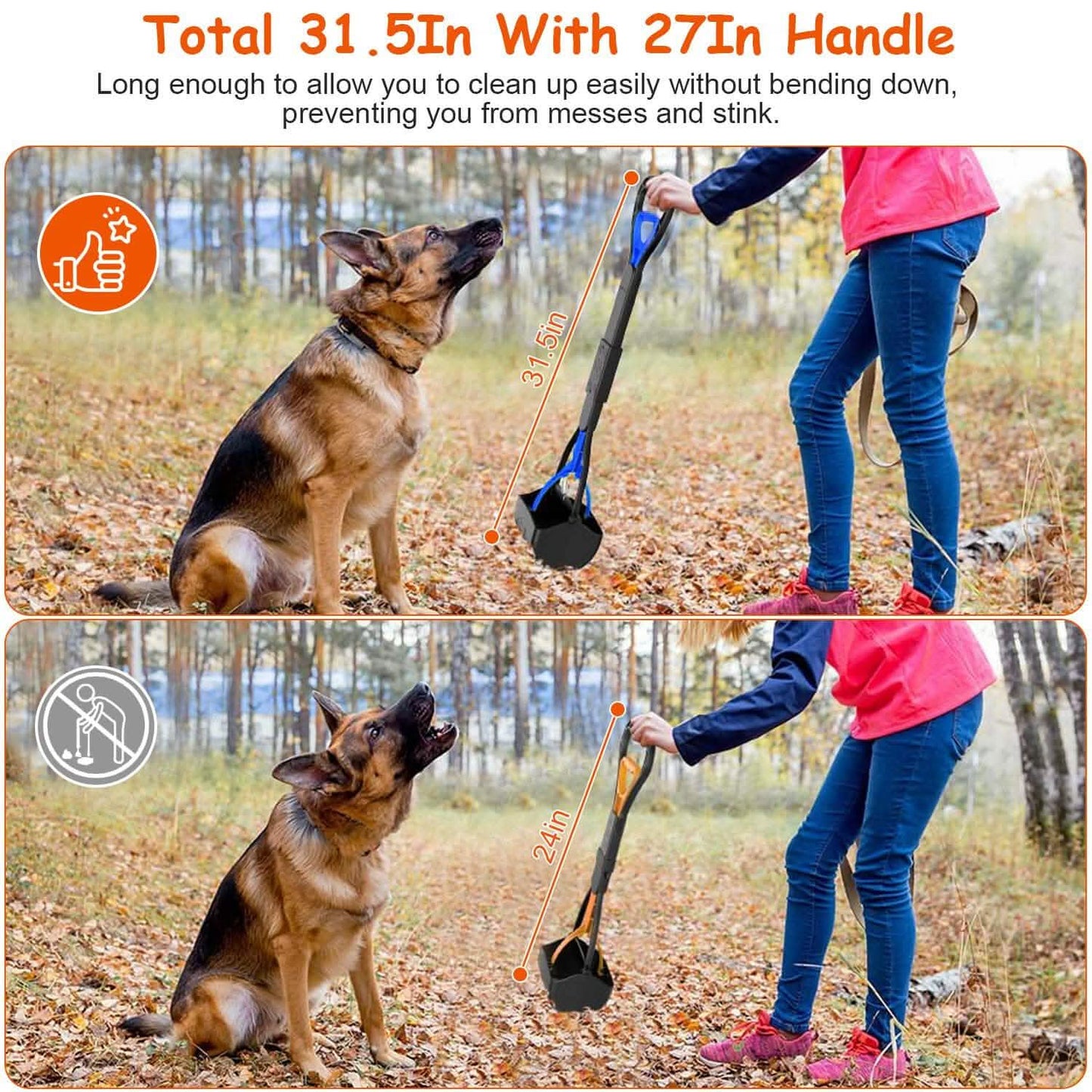 31,5 Zoll Tierkotschaufel