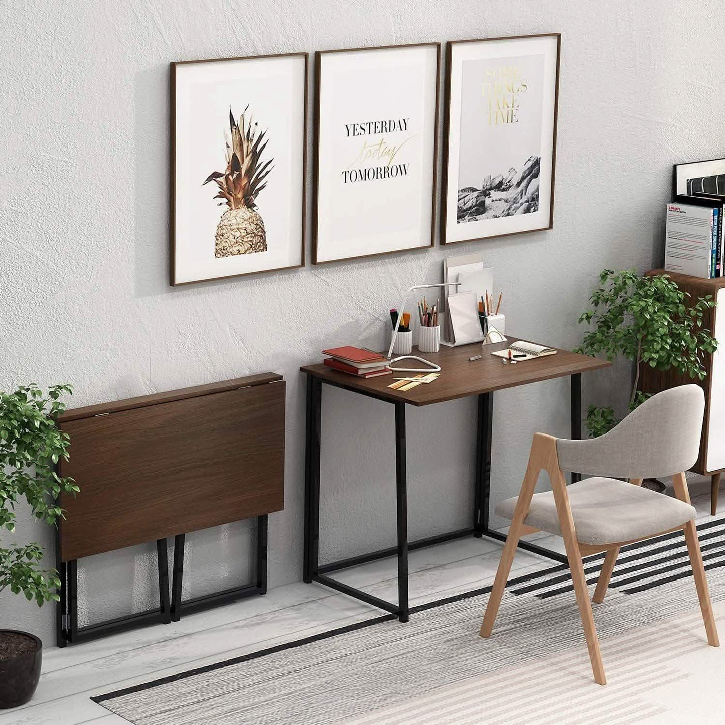 31,5" Kleiner Schreibtisch, klappbar, keine Montage erforderlich