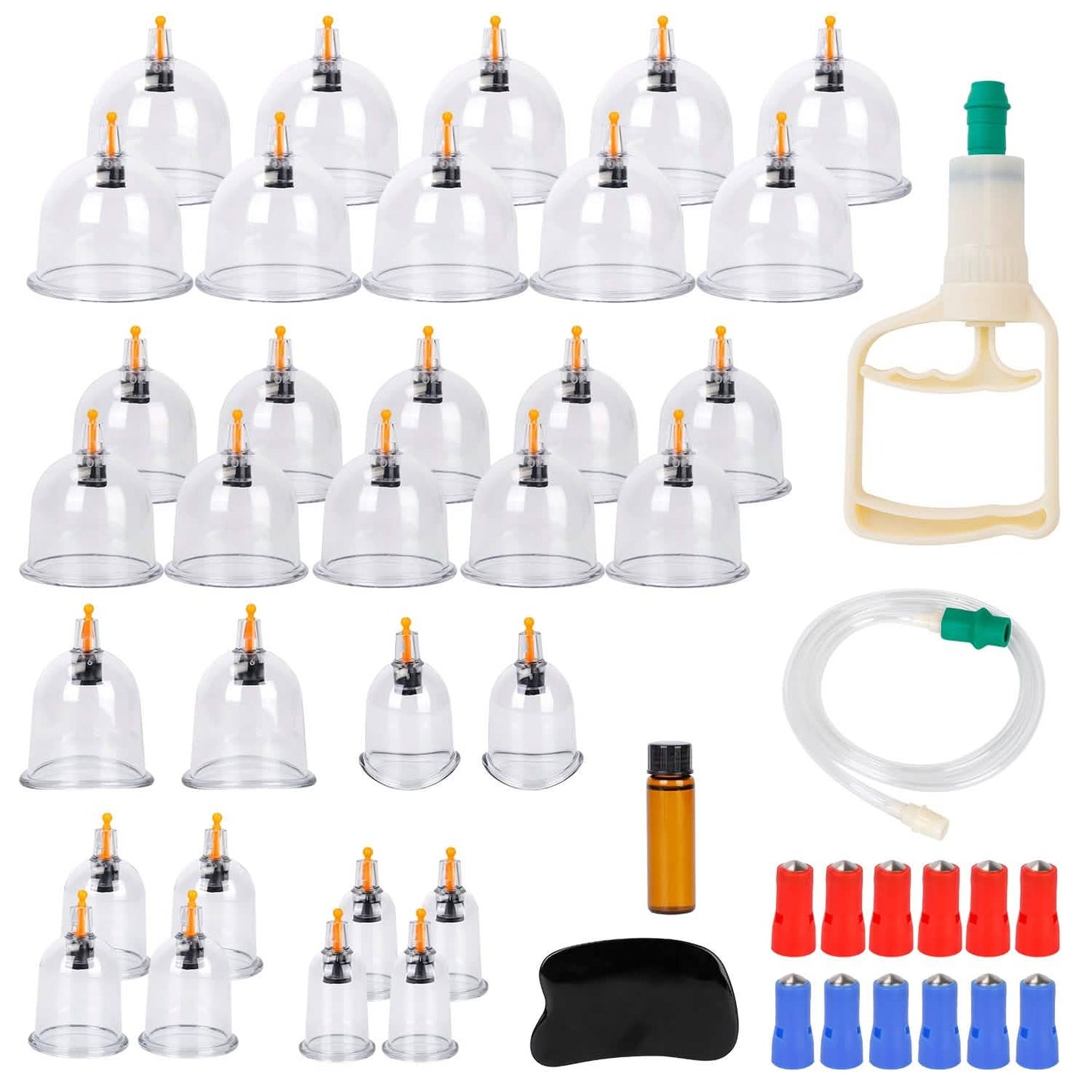 32-teiliges chinesisches Schröpfkopf-Therapie-Set