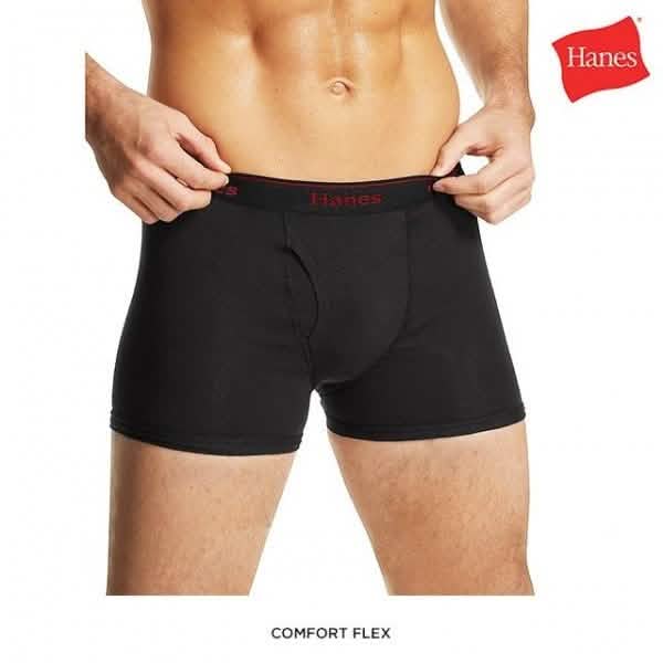 4er-Pack: Hanes Boxershorts aus 100 % Baumwolle – Größe: S