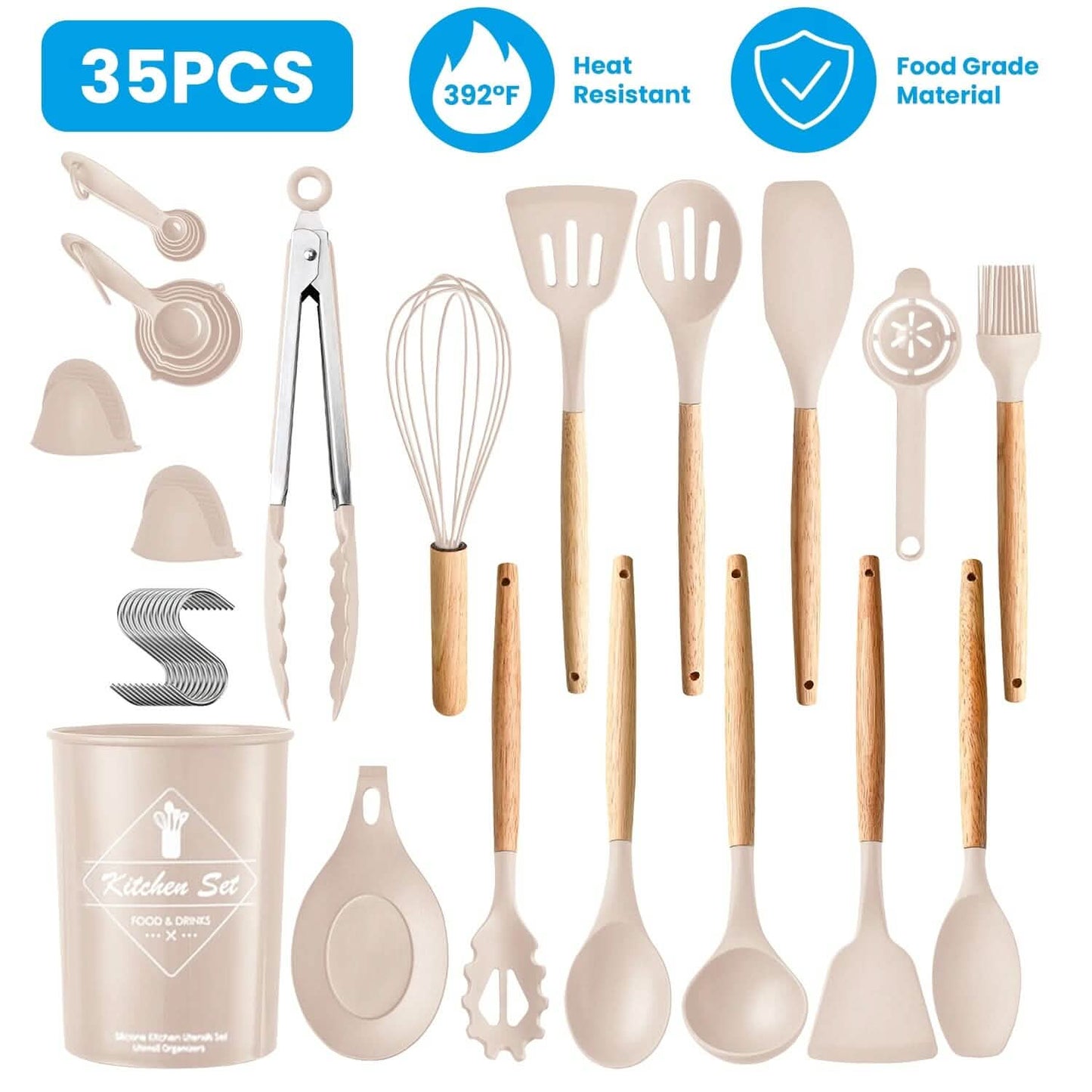 35-teilig: Küchenutensilien-Set