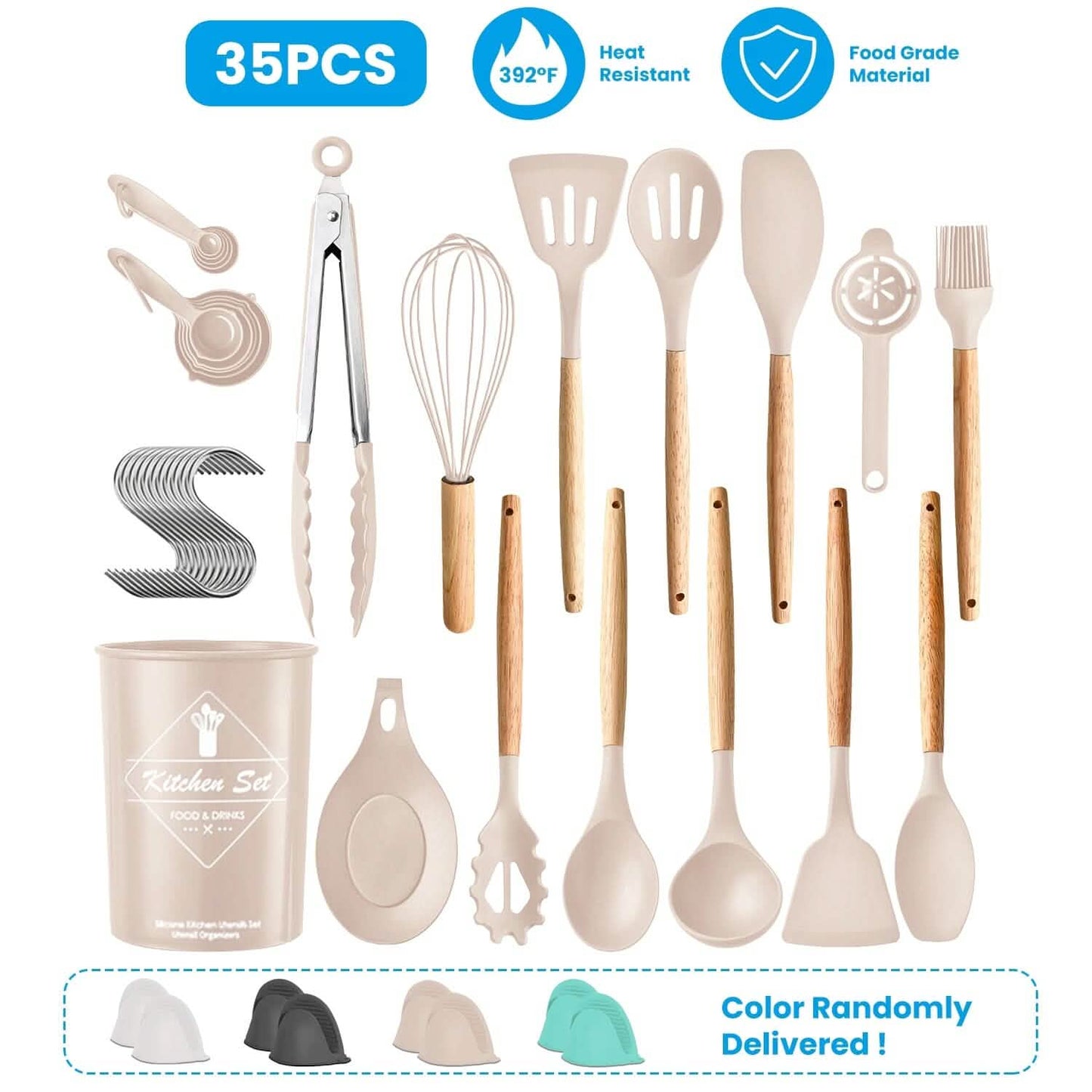 35-teilig: Küchenutensilien-Set