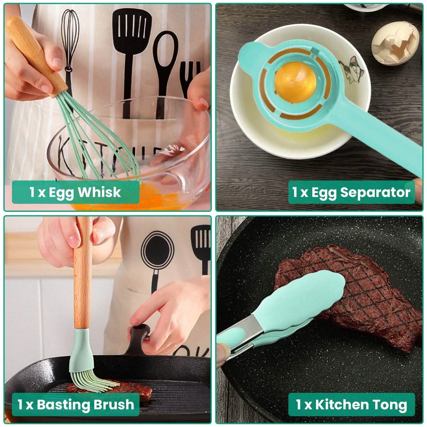 35-teilig: Küchenutensilien-Set
