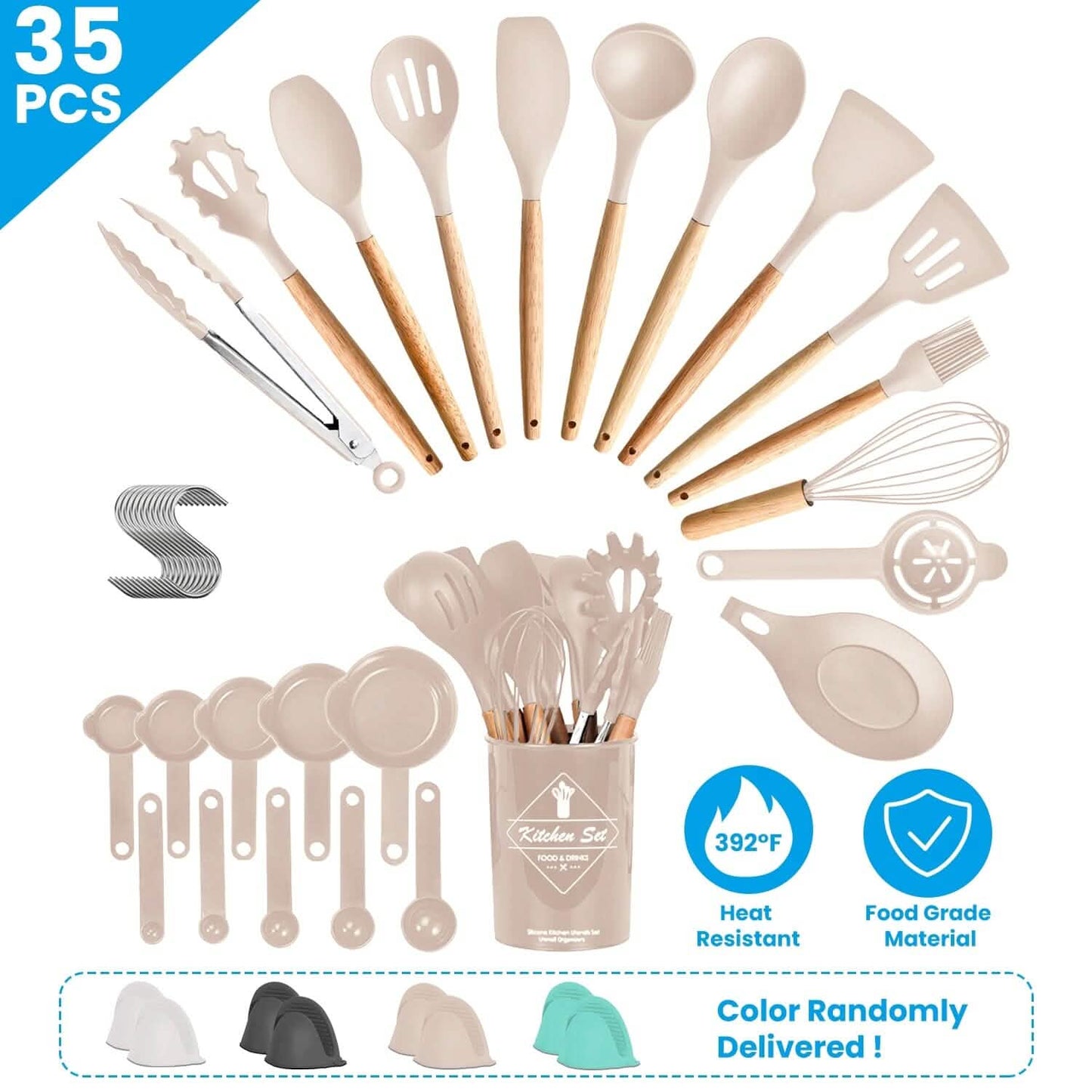 35-teilig: Küchenutensilien-Set