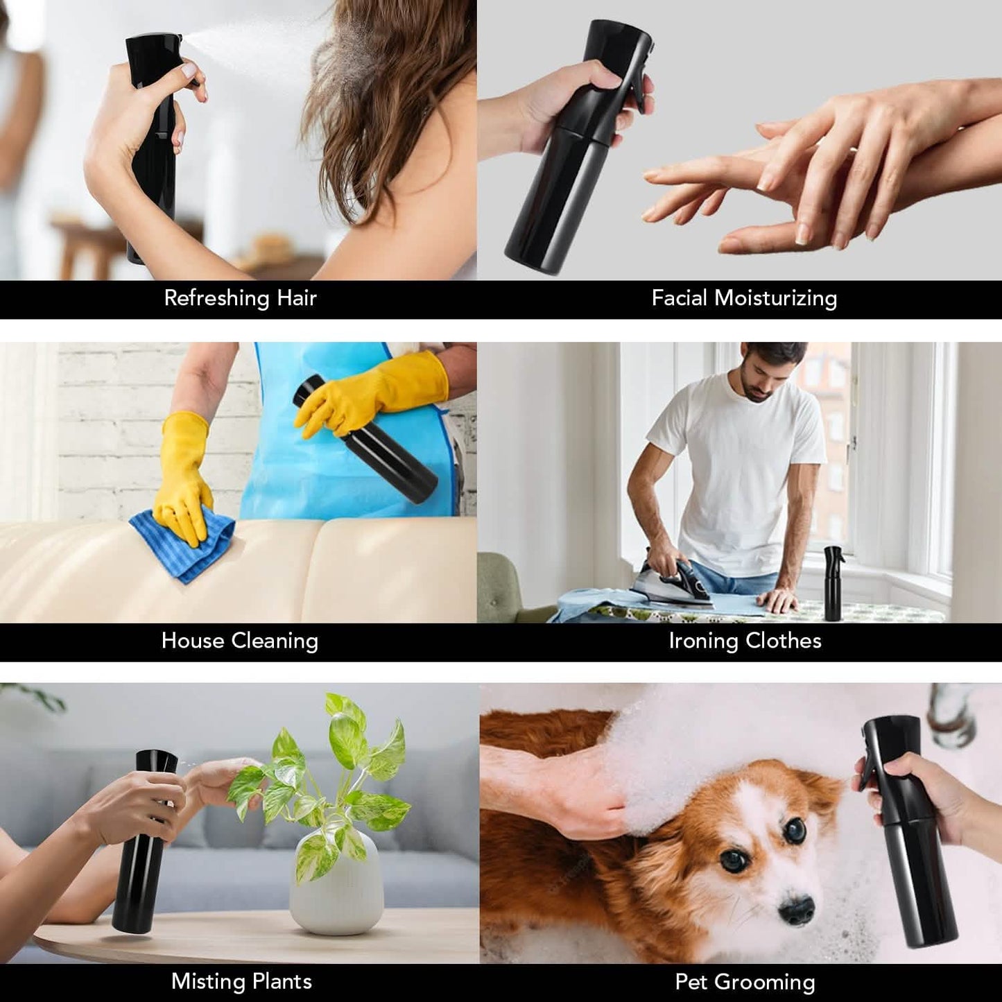 360 Continuous Hair Water Ultra Fine Sprühflasche