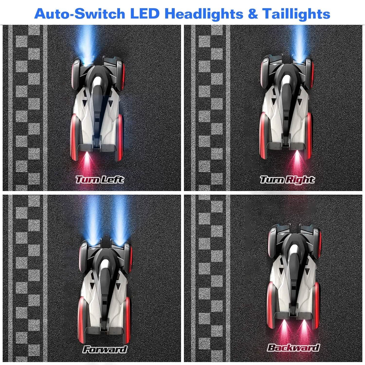 360¬∞ drehbares elektrisches wandkletterndes ferngesteuertes Dual-Modus-Auto