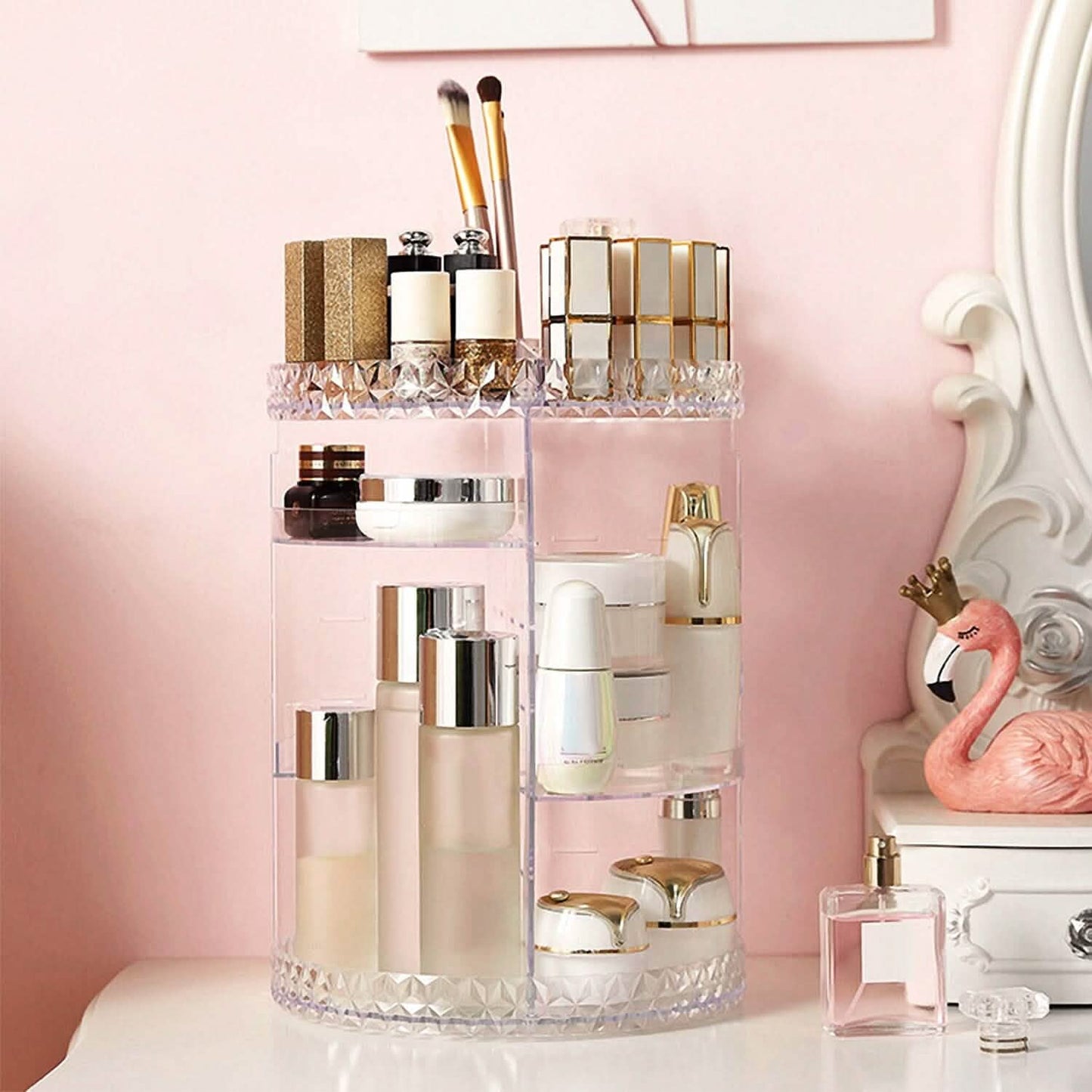 360° drehbarer Make-up-Organizer