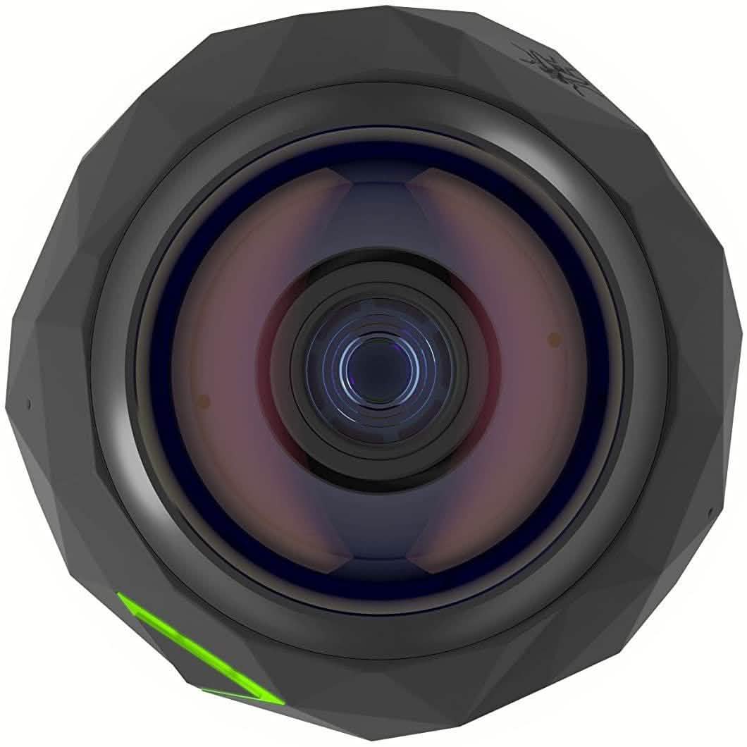 360Fly 4K VR-fähige Action-Videokamera Professioneller Camcorder - Schwarz (Generalüberholt)