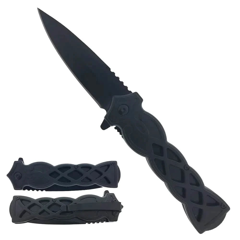 3,75" Messer mit Flechtmuster und ABS-Griff