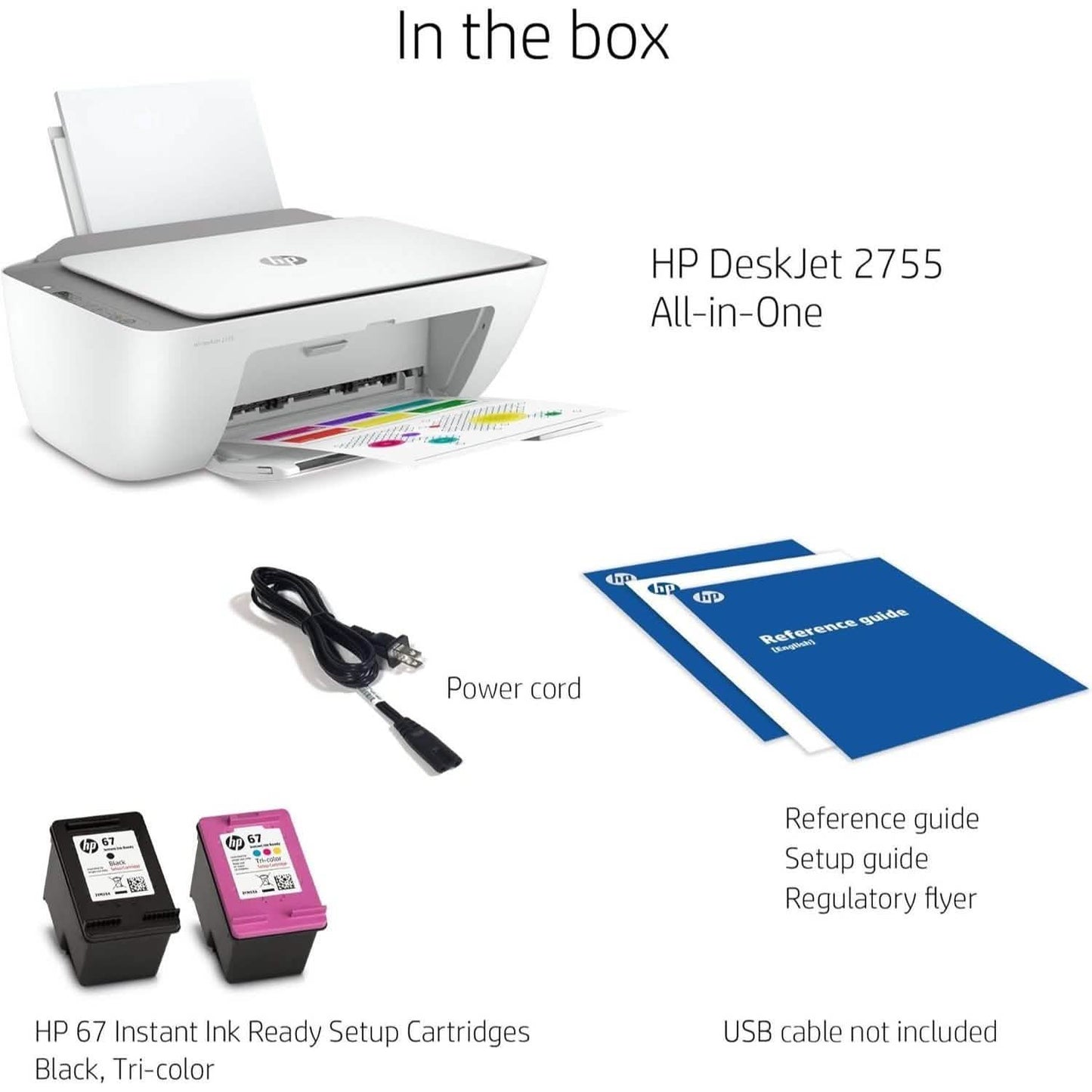 HP DeskJet 2755 All-in-One Wireless Printer – Generalüberholt