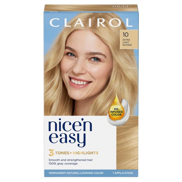 Dauerhafte Haarfarbe: 3 Nuancen + Highlights