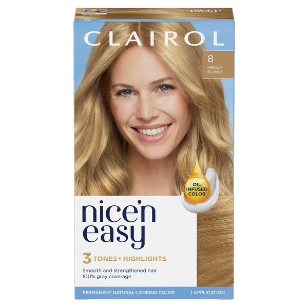 Dauerhafte Haarfarbe: 3 Nuancen + Highlights