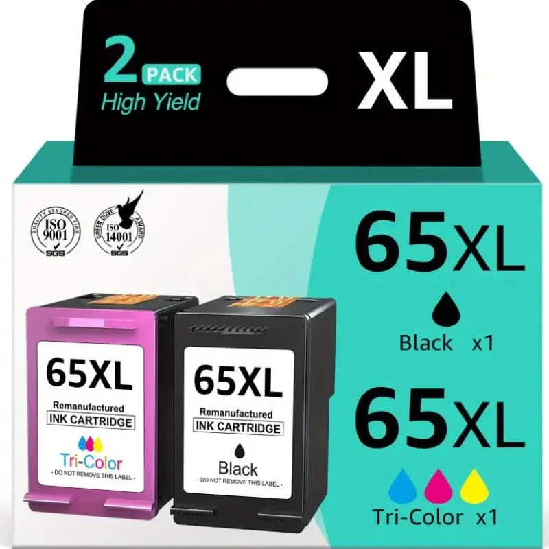 HP 65 / 65XL Schwarz und Farbe Tintenpatronen