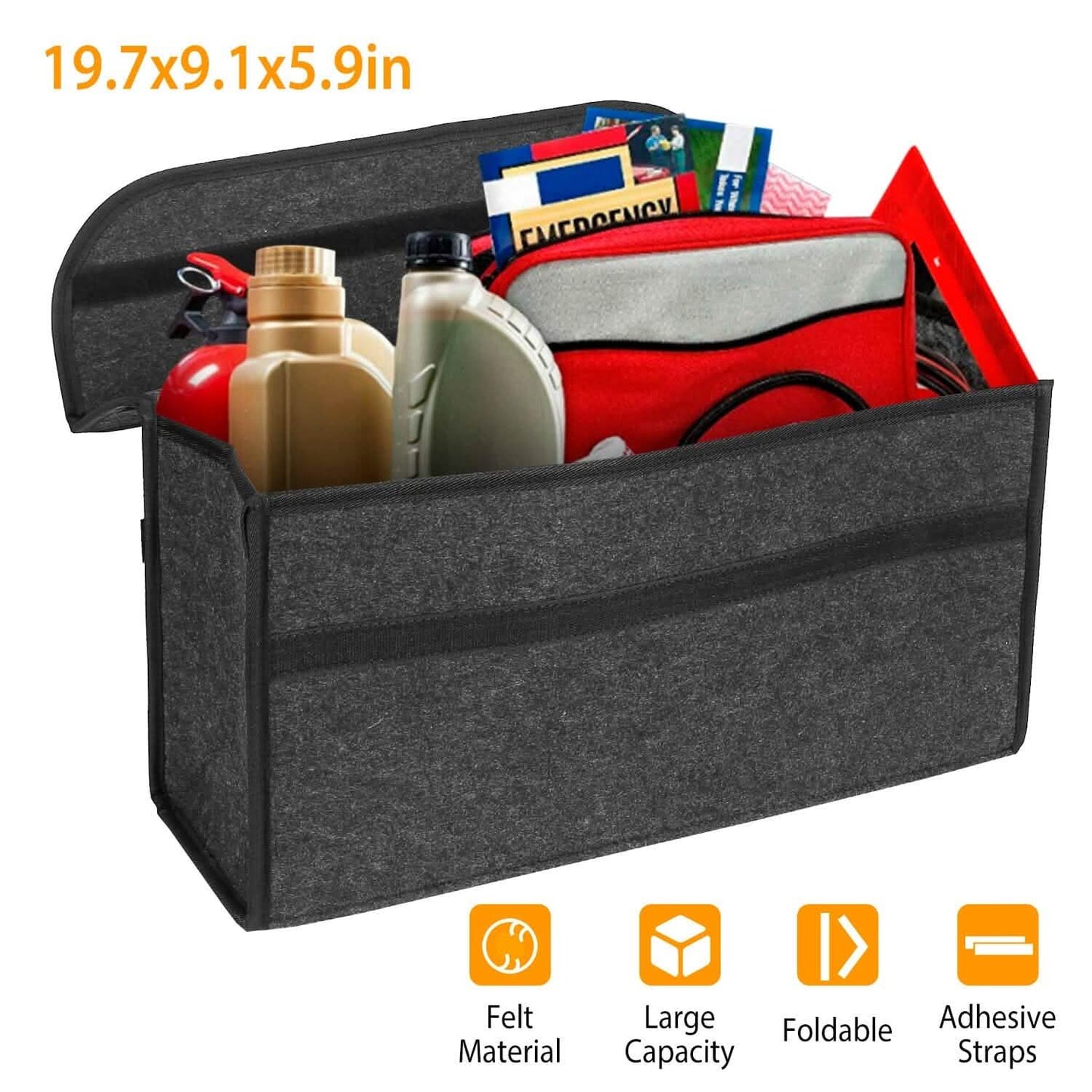 3,85 Gal Kofferraum-Organizer