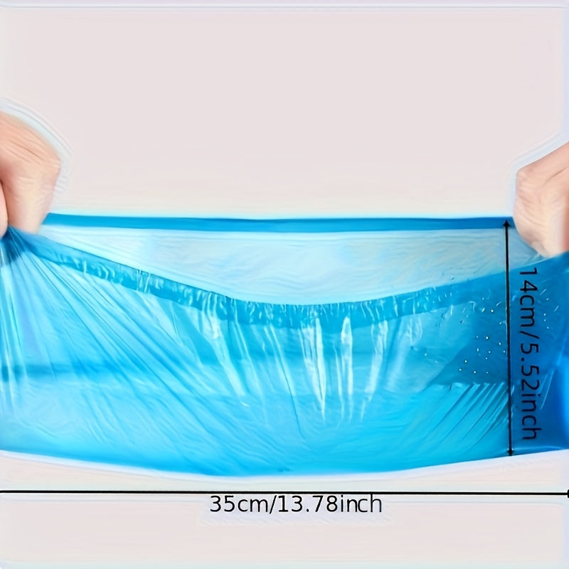 100er-Pack: Einweg-Plastiküberschuhe – wasserdicht & rutschfest