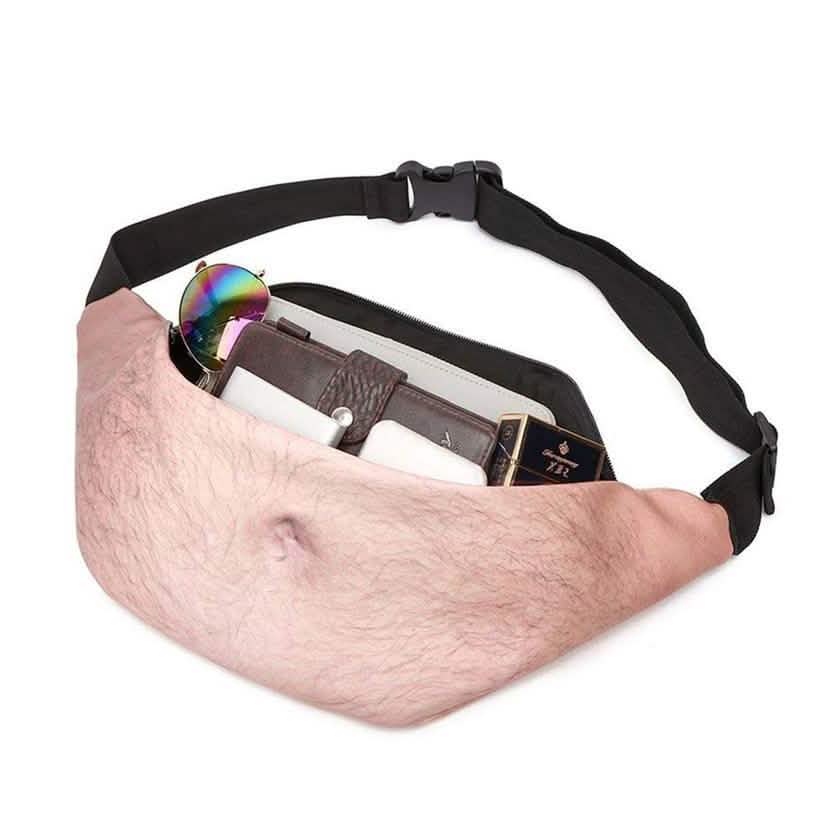 3D Bierbauch-Gürteltasche und Top-Streichgeschenk Reise-Tragetasche