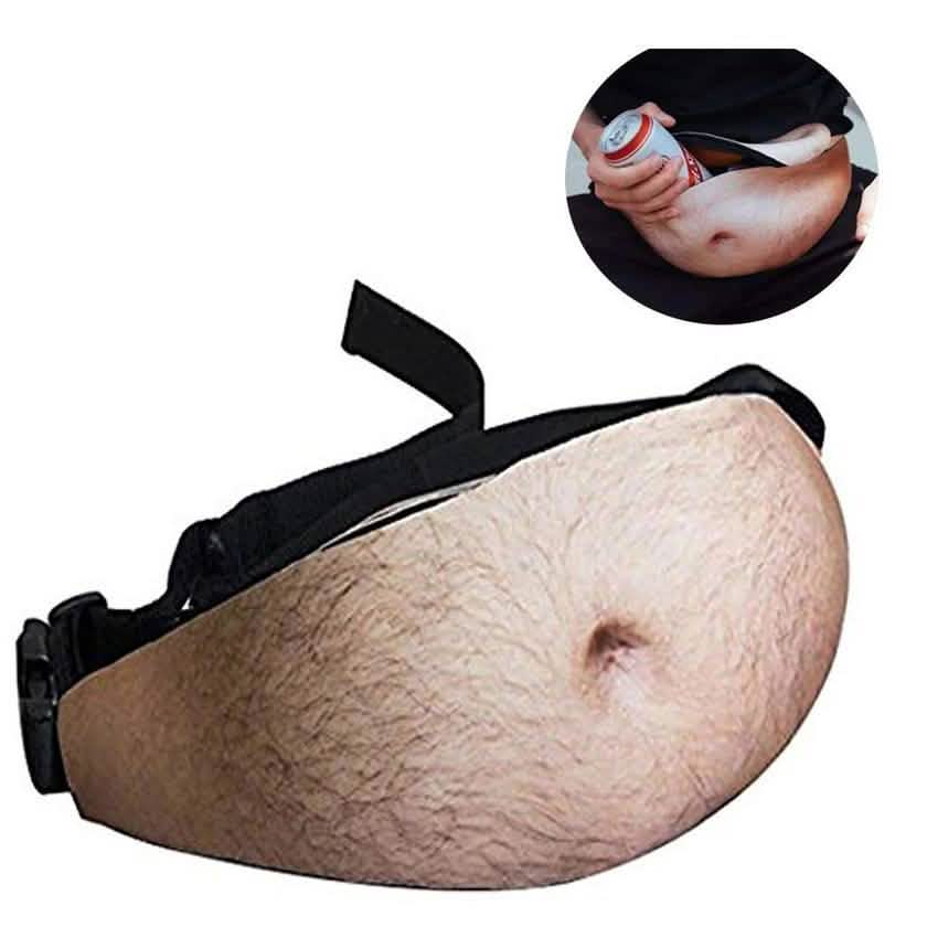 3D Bierbauch-Gürteltasche und Top-Streichgeschenk Reise-Tragetasche