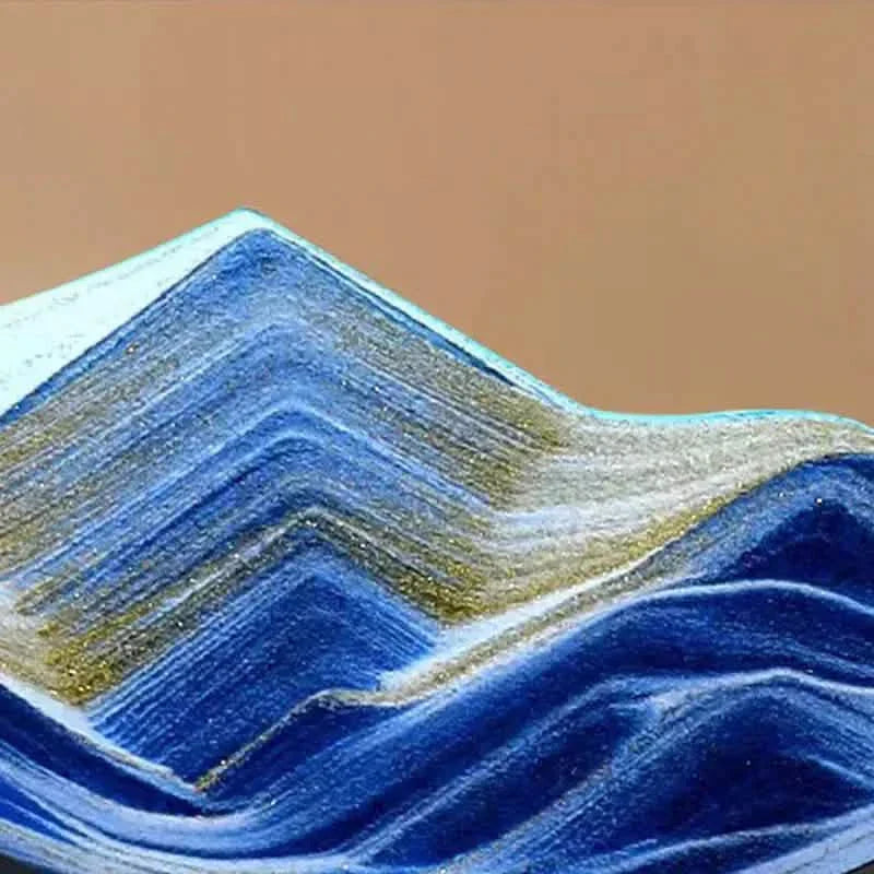 3D-Tiefsee-Bewegungssand-Kunst, Entspannende Kinetische Sandlandschafts-Kunsttisch-Desktop-Dekoration