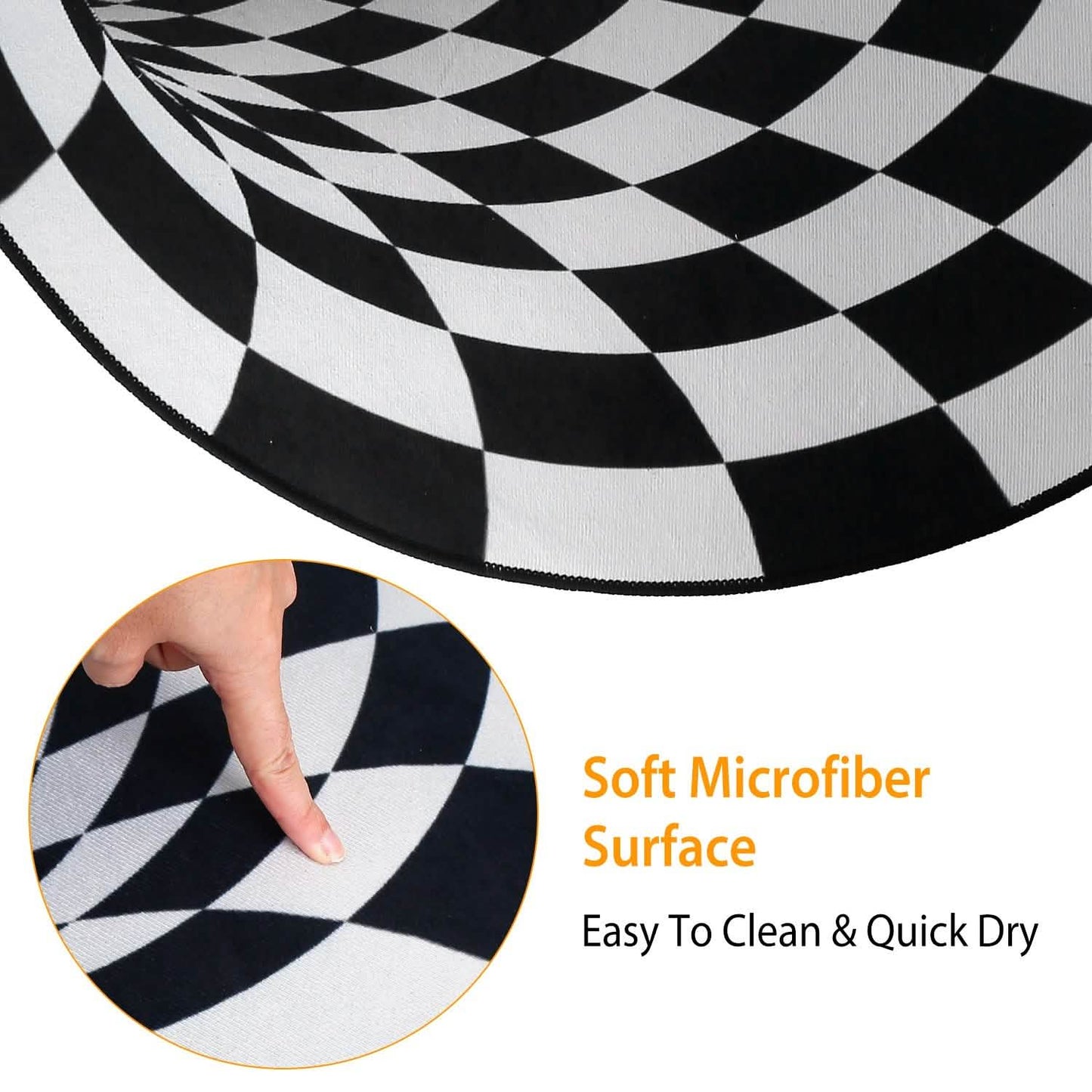 Rutschfeste 3D-Bodenmatte mit visueller Flächendarstellung