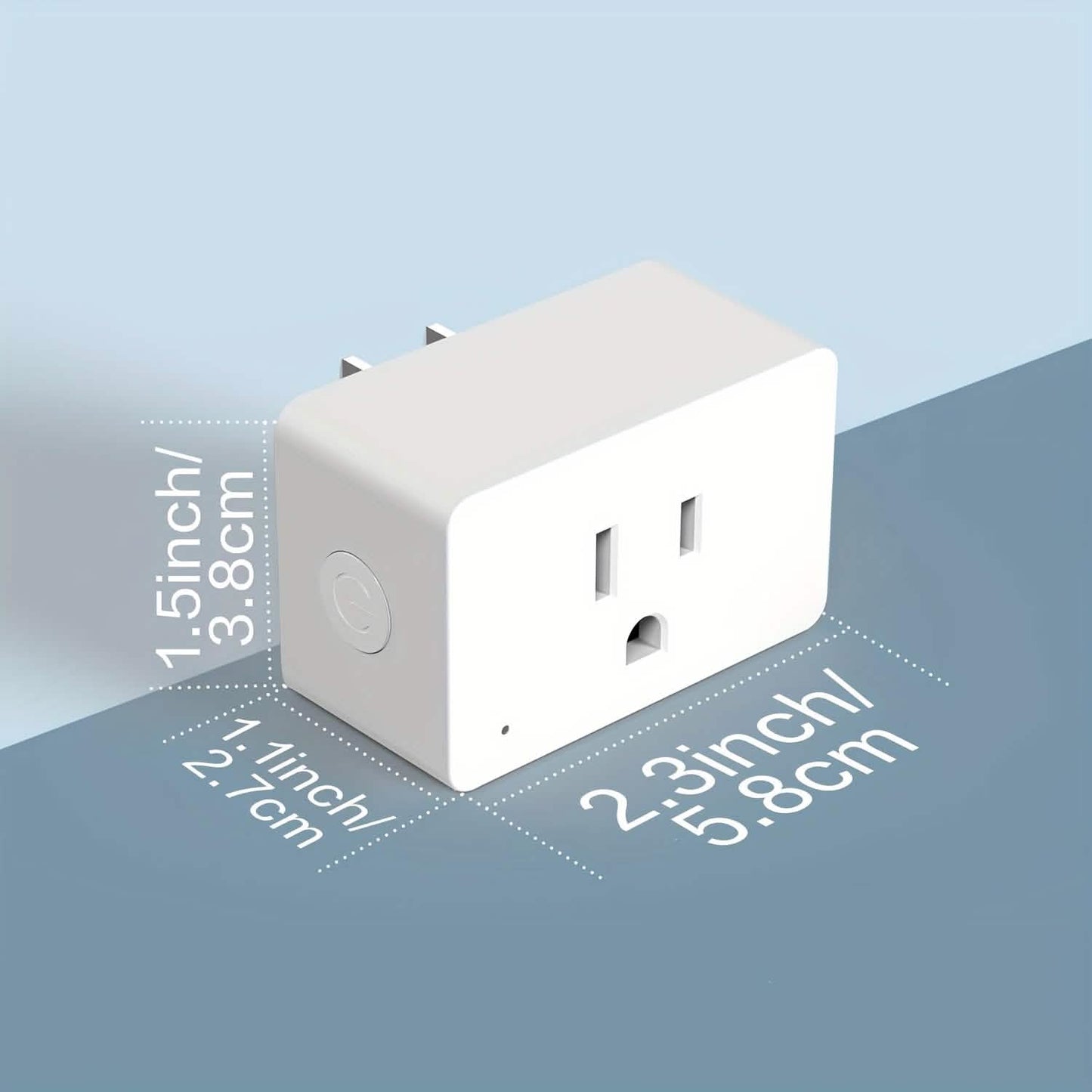 2er-Pack: WiFi Smart Plug – 15A, Timer & App-Steuerung, Funktioniert mit Alexa & Google Home