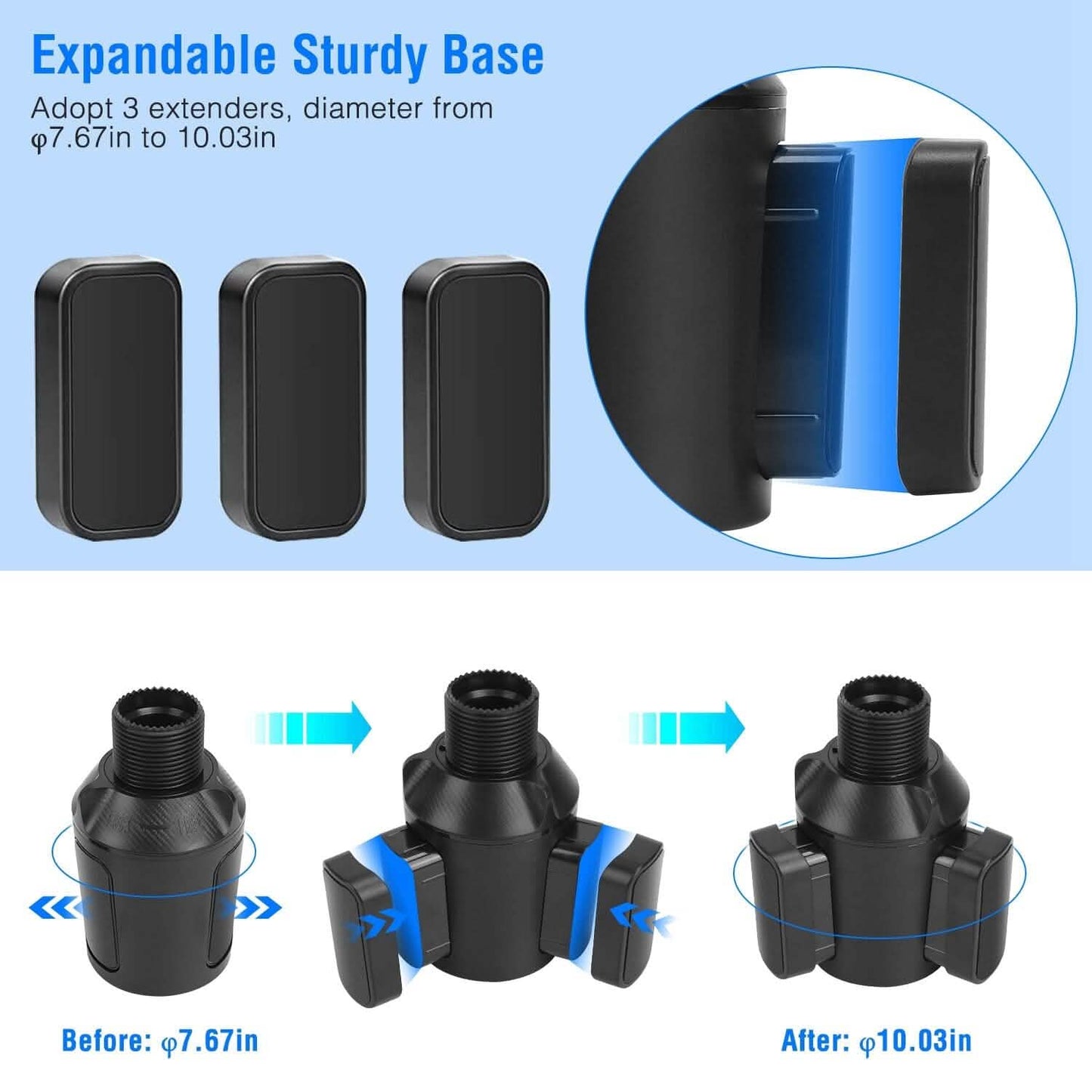 4-in-1 Auto Becherhalter Ablage Esstisch
