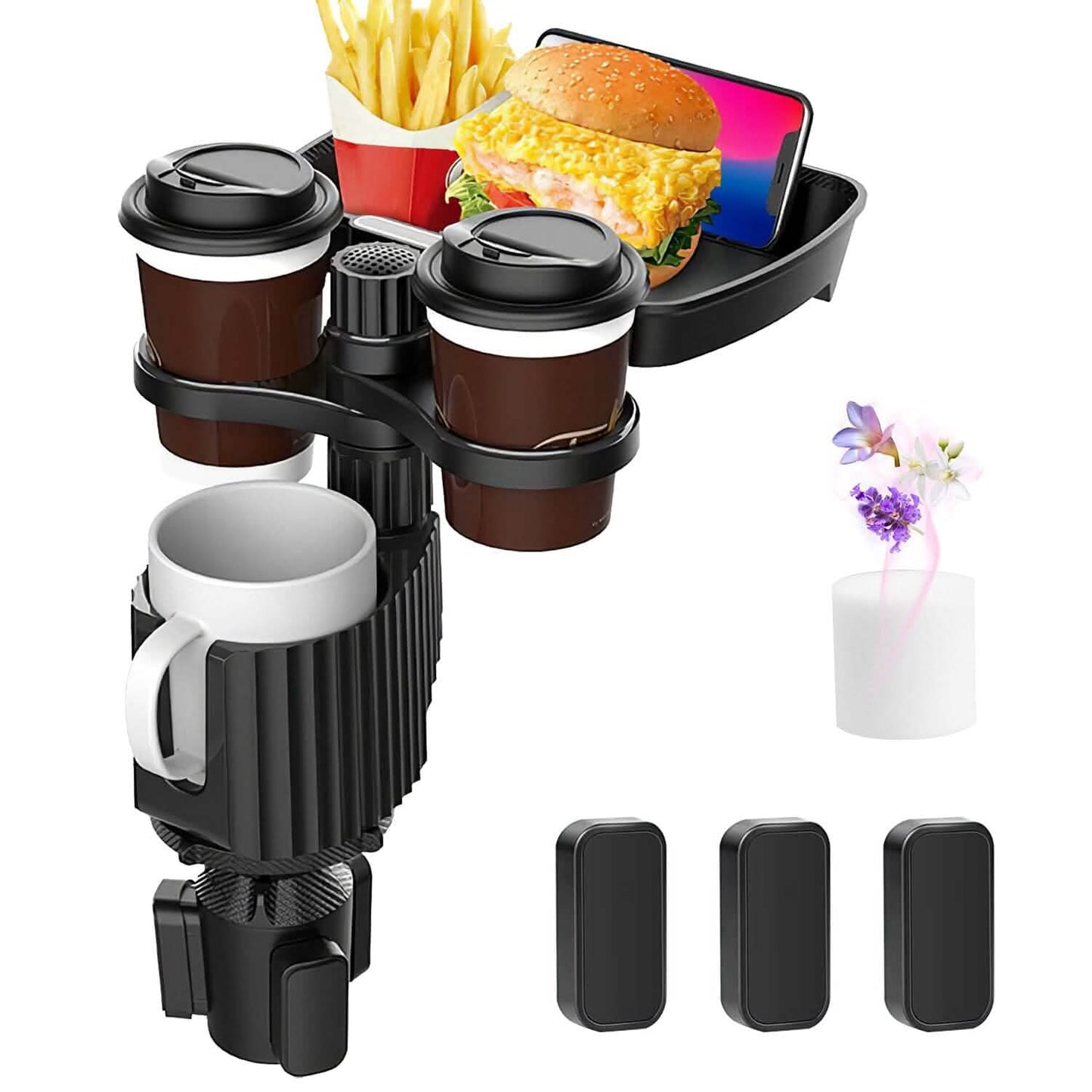 4-in-1 Auto Becherhalter Ablage Esstisch
