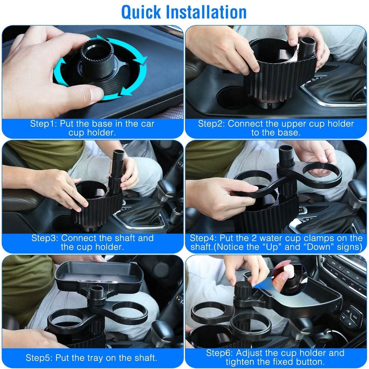 4-in-1 Auto Becherhalter Ablage Esstisch