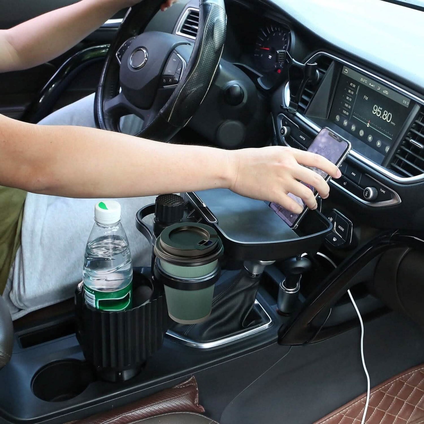 4-in-1 Auto Becherhalter Ablage Esstisch