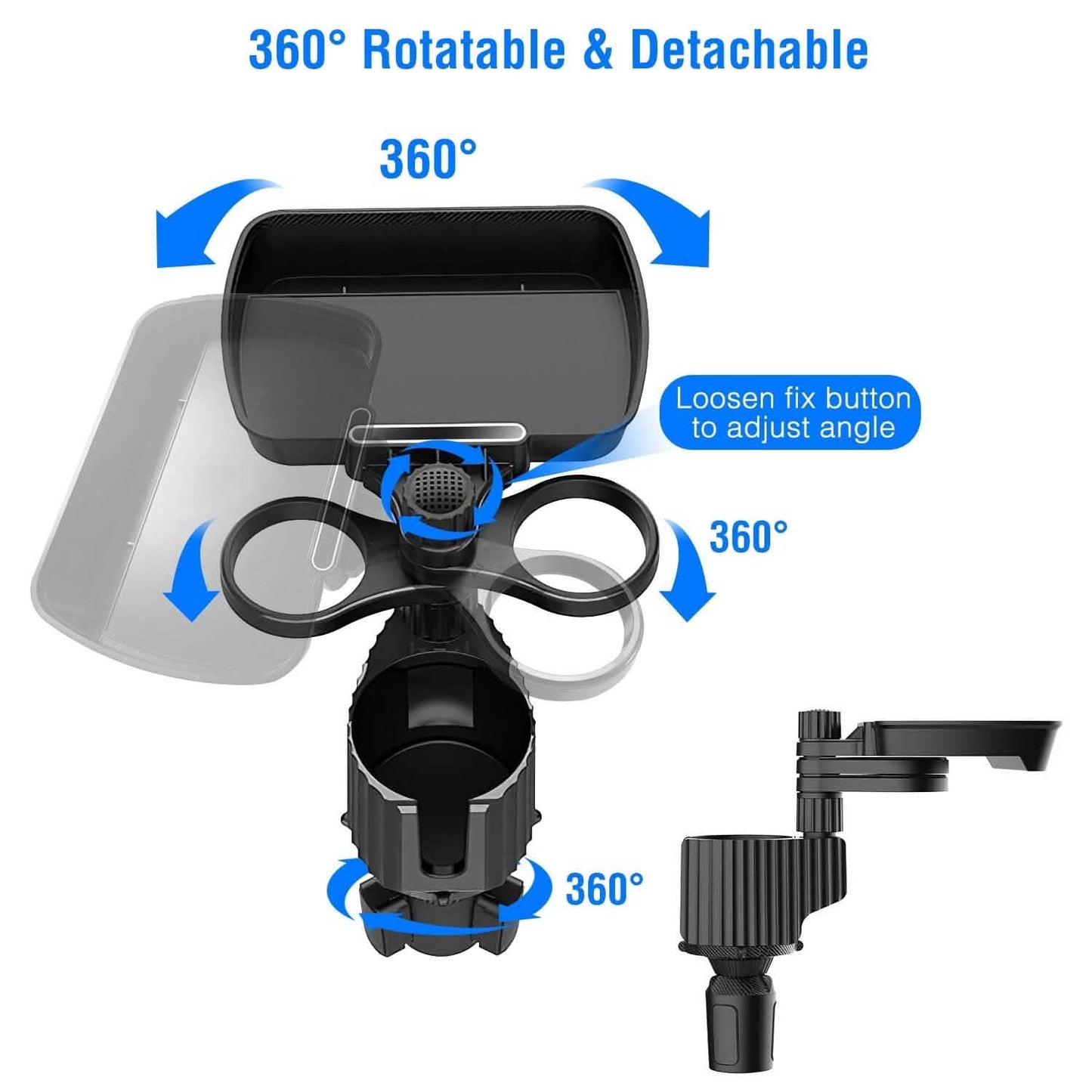4-in-1 Auto Becherhalter Ablage Esstisch