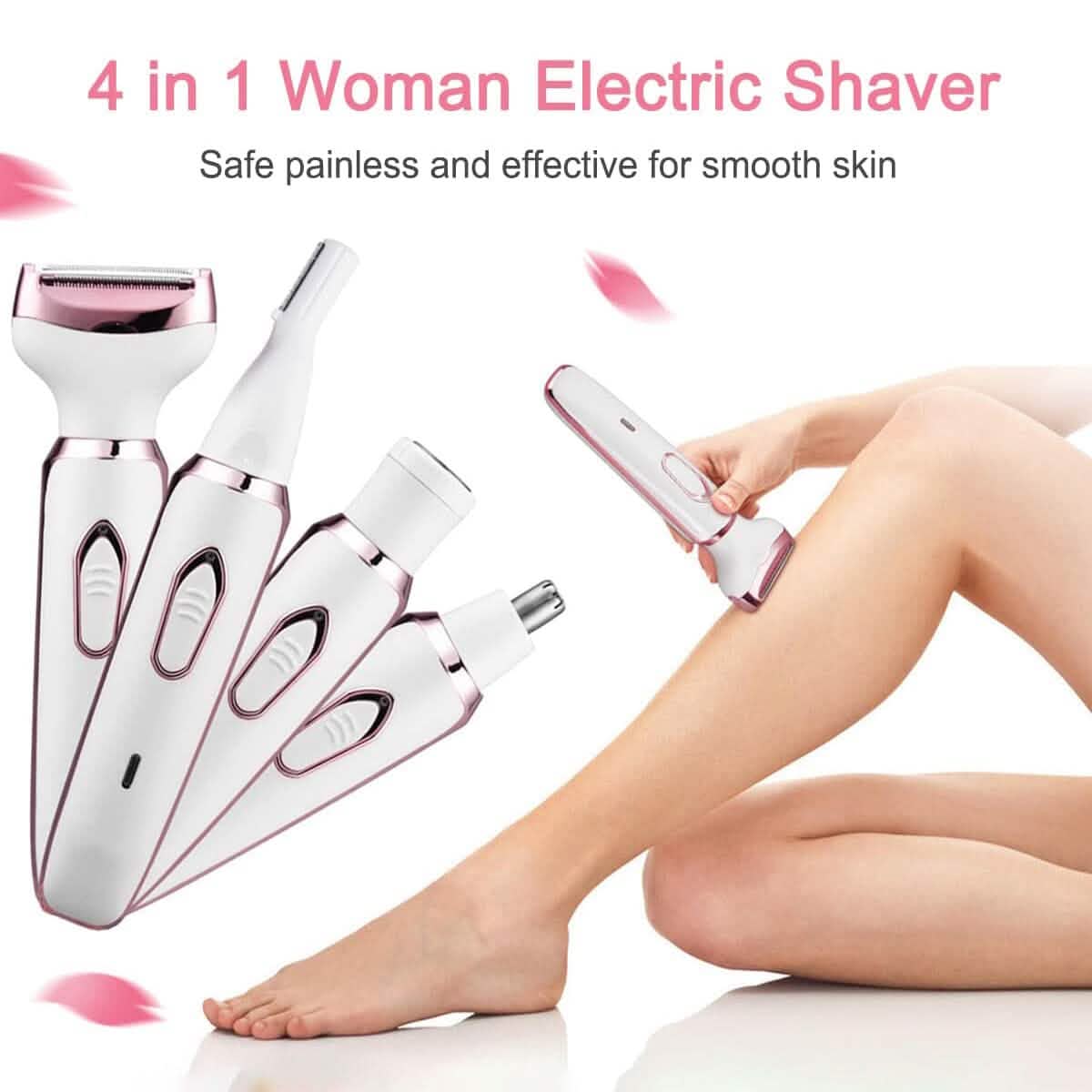 4-in-1 Elektrorasierer für Frauen