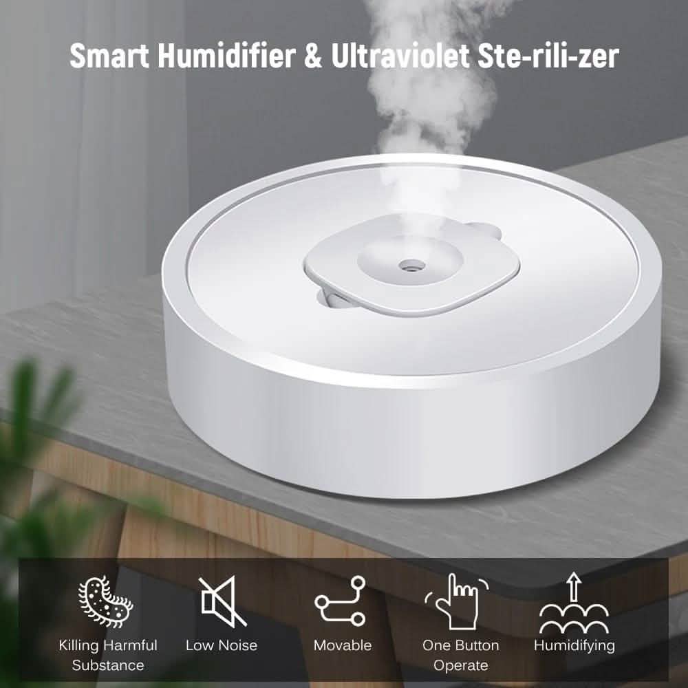 4-in-1 beweglicher Luftreiniger, Luftbefeuchter, UV-Reiniger, Aromadiffusor