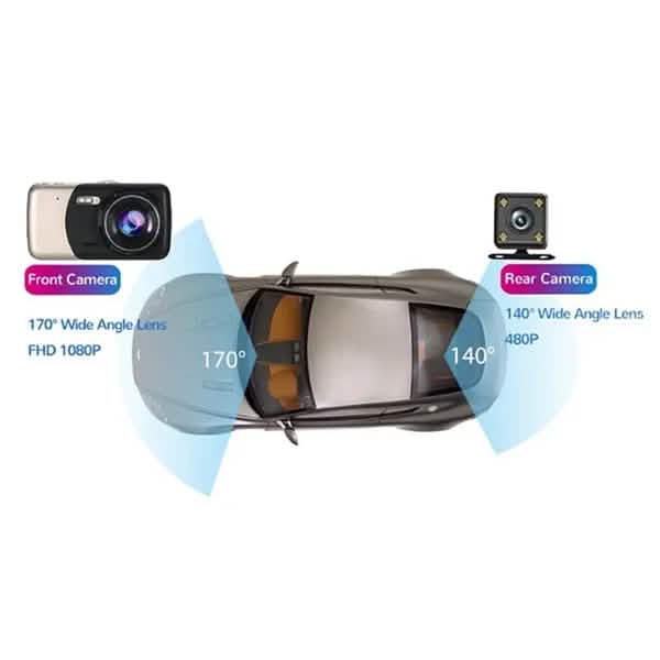 4 Zoll FHD Bildschirm Auto Kamera Auto Dashcam