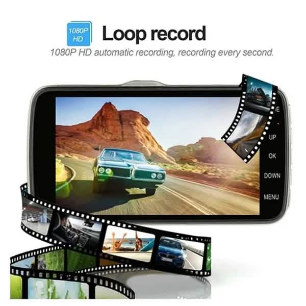 4 Zoll FHD Bildschirm Auto Kamera Auto Dashcam