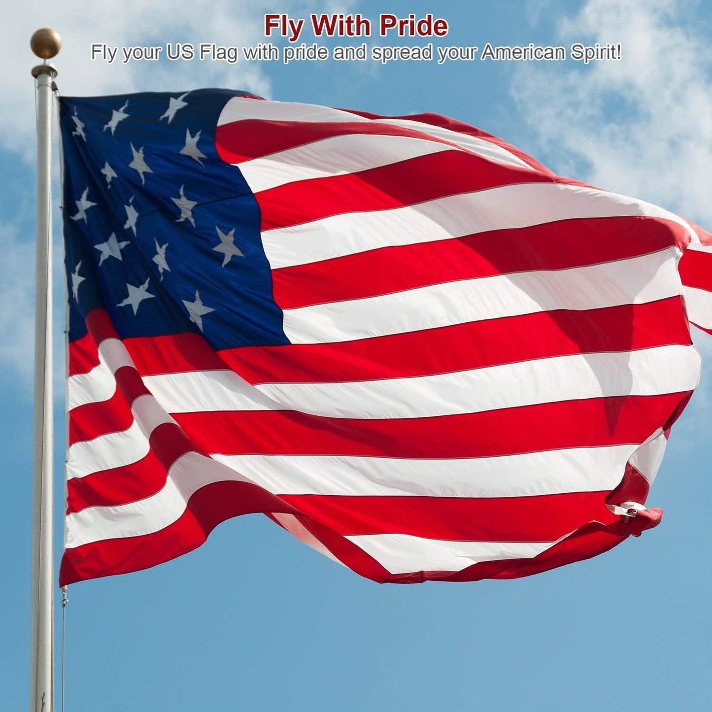 4er-Pack: Amerikanische US-Flaggen