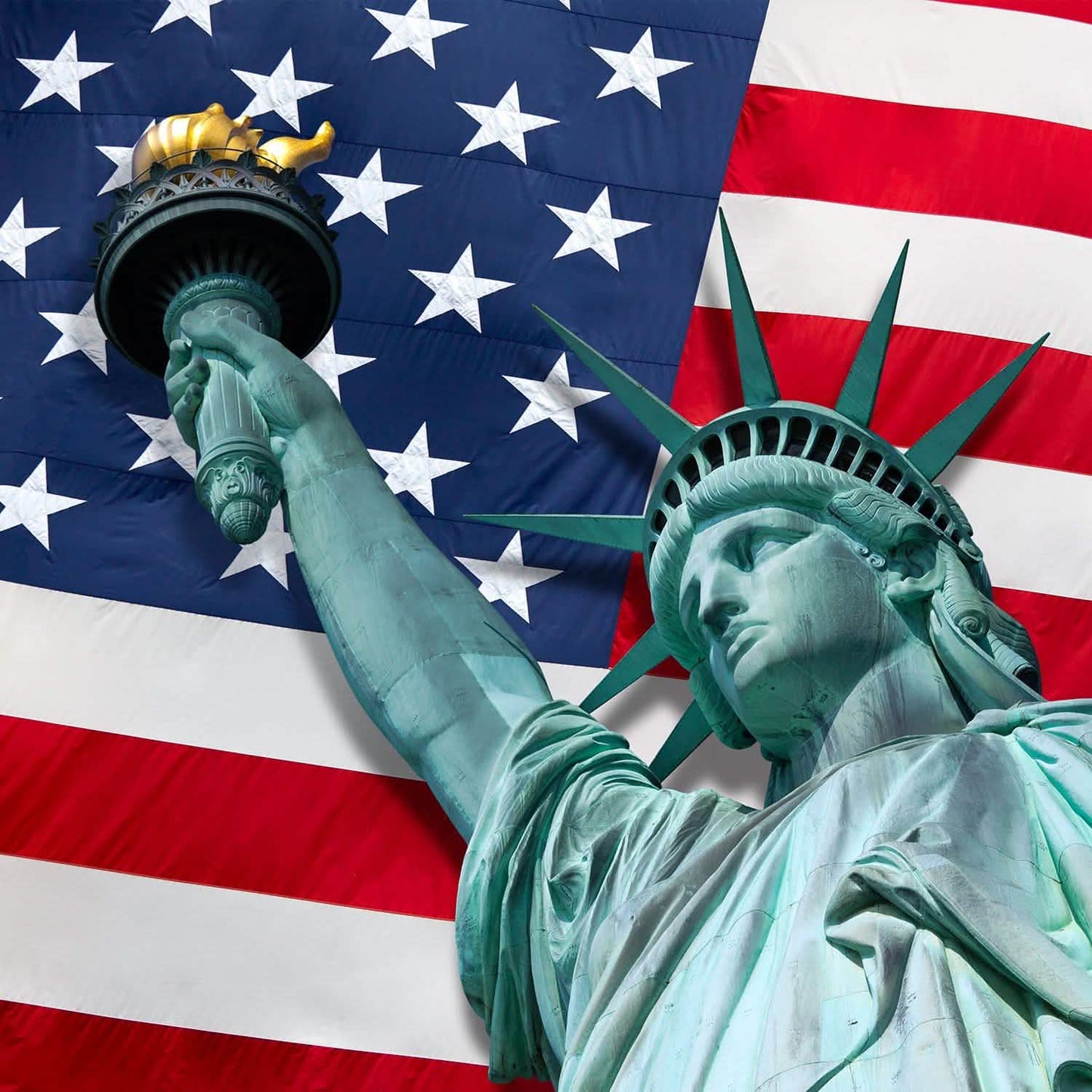 4er-Pack: Amerikanische US-Flaggen