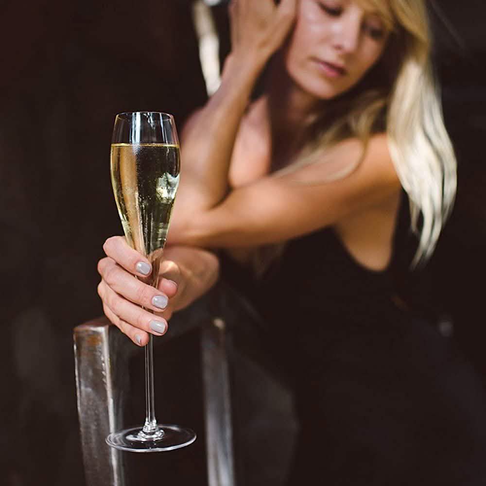 4er-Set: Bella Vino Standard Rot-/Weißweingläser aus handgeblasenem Kristall