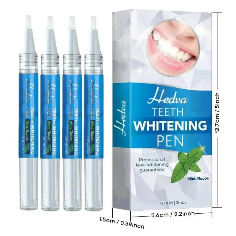 4er-Pack: Aufhellender Zahnaufhellungs-Gelstift mit Minzgeschmack, 3 ml/0,1 fl oz