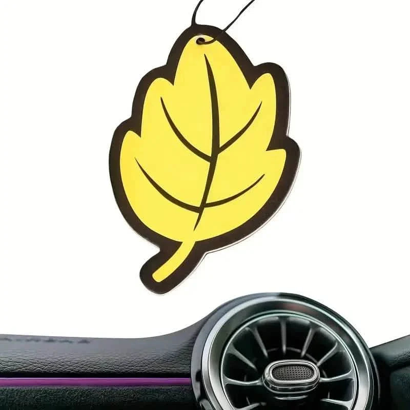 4er-Pack: Auto Lufterfrischer Naturduft Tee-Papier Auto Hängend Vanille Parfüm Duft Blattform