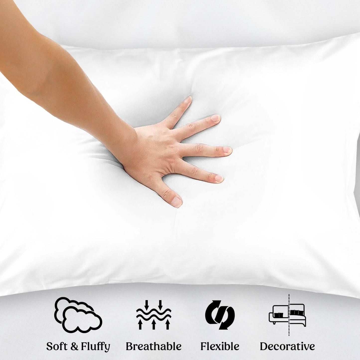 4er-Set: Dekokissen Sofakissen Couchkissen-Set, formstabile Kissen