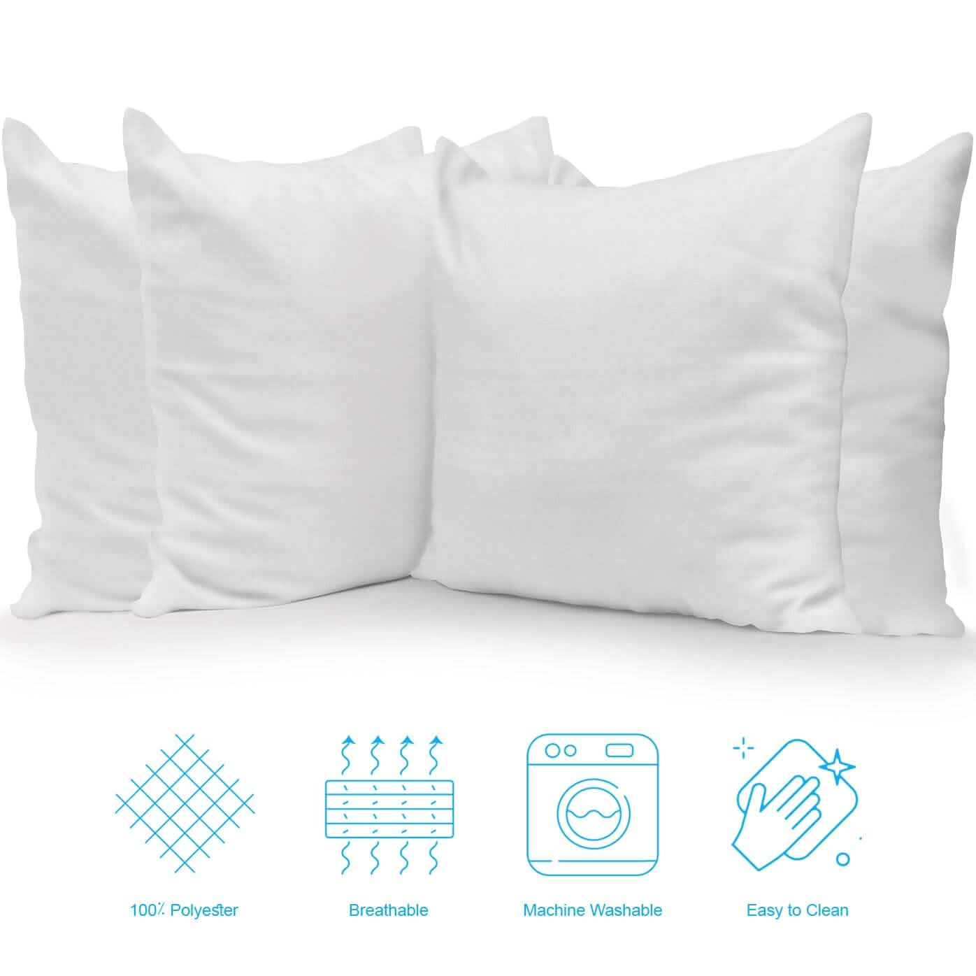 4er-Set: Dekokissen Sofakissen Couchkissen-Set, formstabile Kissen