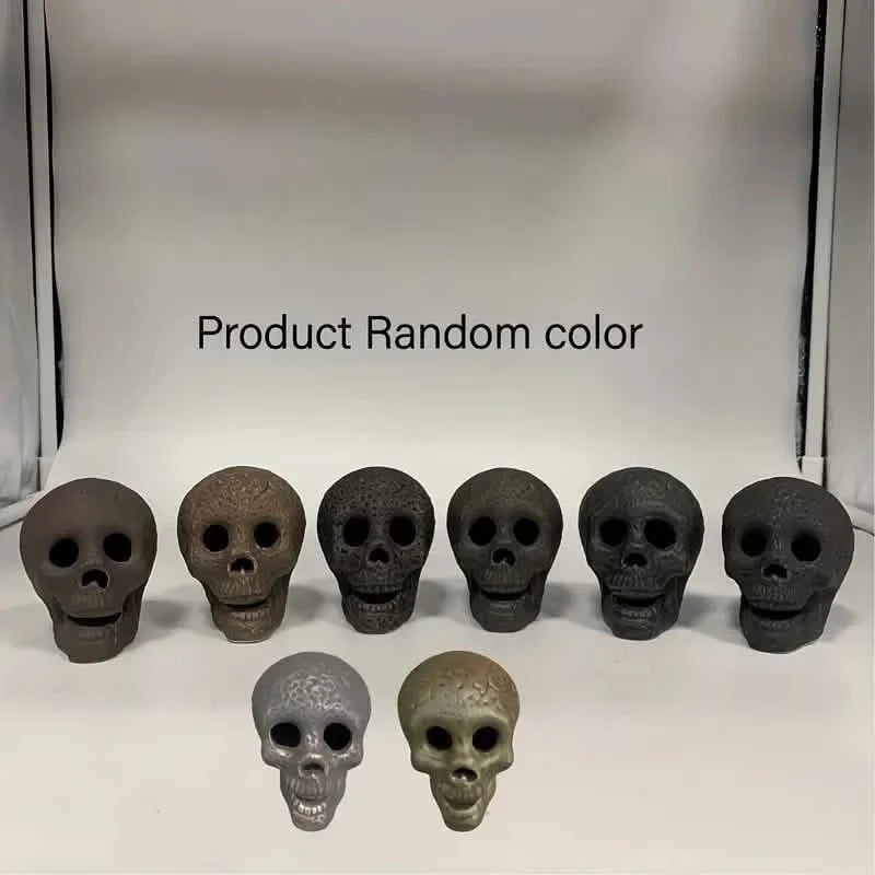 4er-Pack: Halloween Feuerstelle Totenkopf Keramik-Requisiten