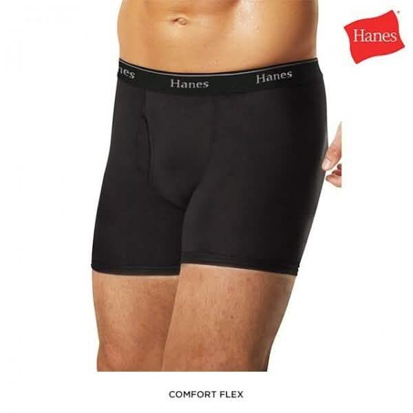 4er-Pack: Hanes Boxershorts aus 100 % Baumwolle – Größe: S