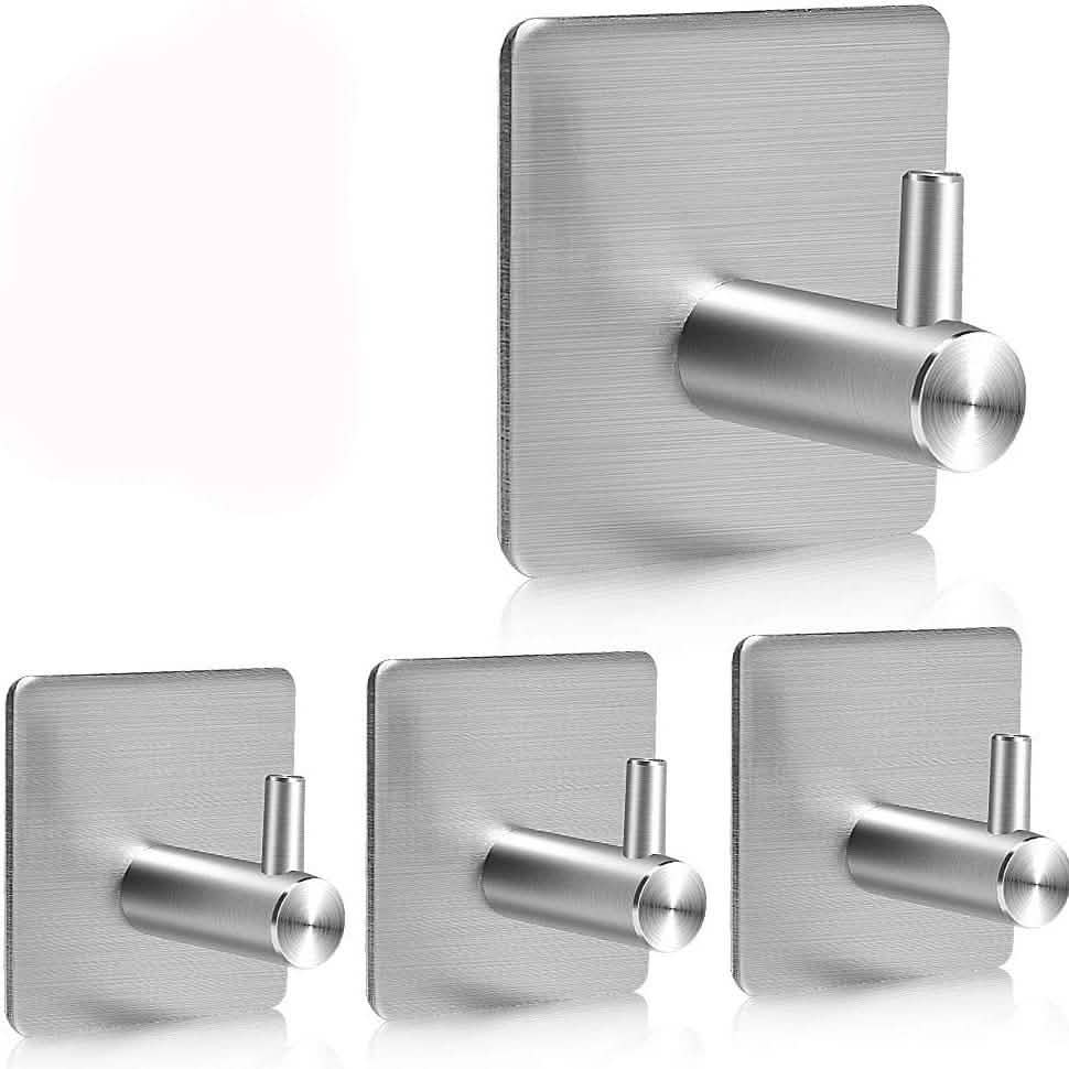 4er-Pack: Robuste und langlebige Wandhaken aus Edelstahl 304
