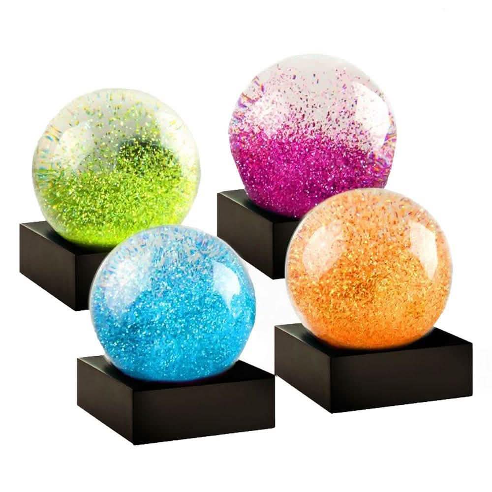 4er-Pack: Jewel Mini Set Schneekugel