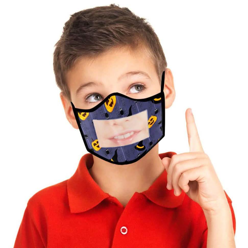 4er-Pack: Kinder Lächeln Fenstermaske Waschbar und Wiederverwendbar
