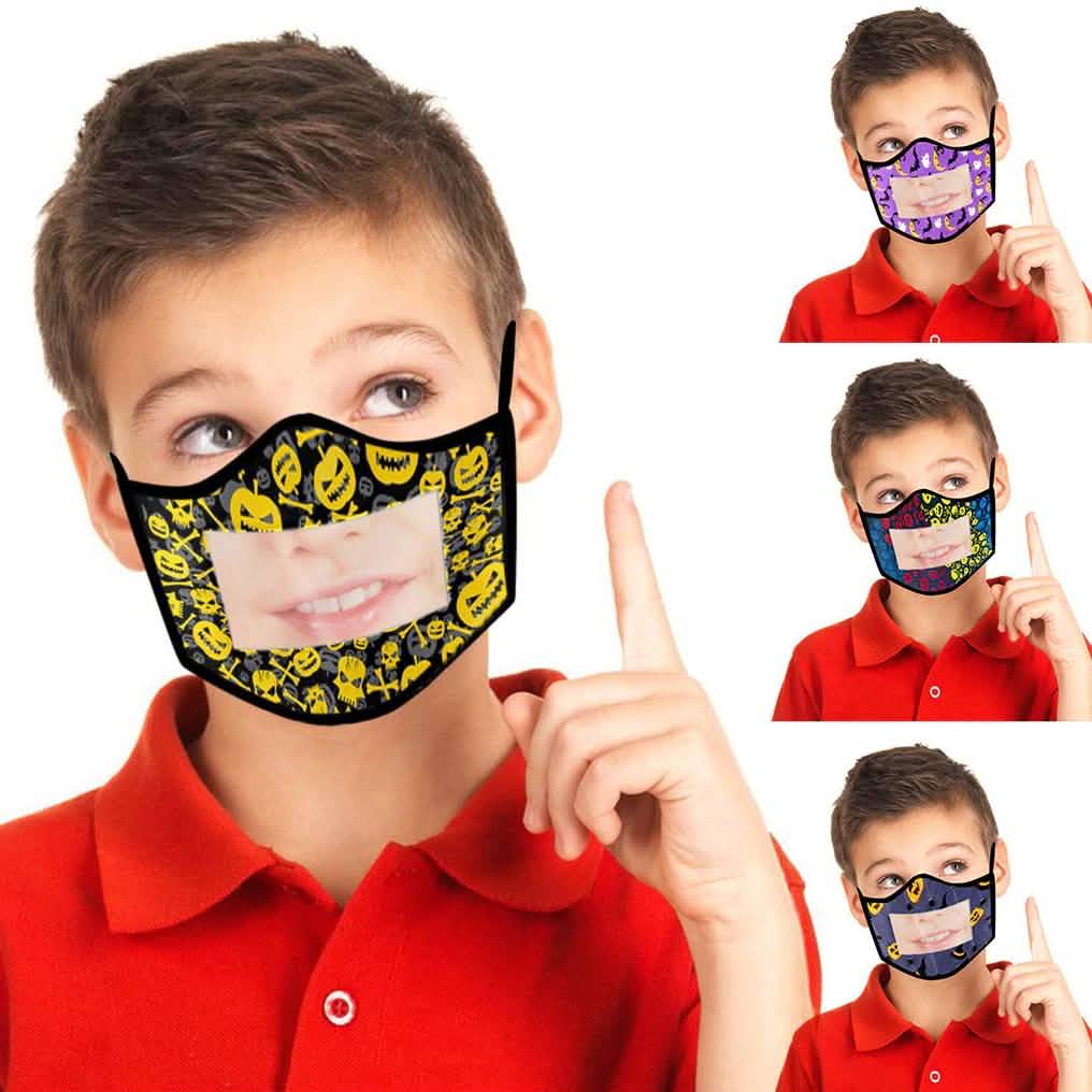 4er-Pack: Kinder Lächeln Fenstermaske Waschbar und Wiederverwendbar