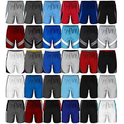 4er-Pack: Performance-Shorts für Herren aus feuchtigkeitsableitendem Mesh