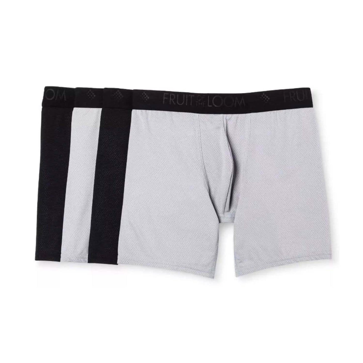 4er-Pack: Herren Fruit of the Loom Atmungsaktive Micro-Mesh Boxershorts