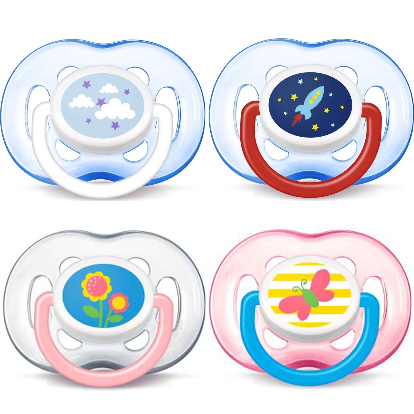 4er-Pack: Philips Avent Freeflow Schnuller
