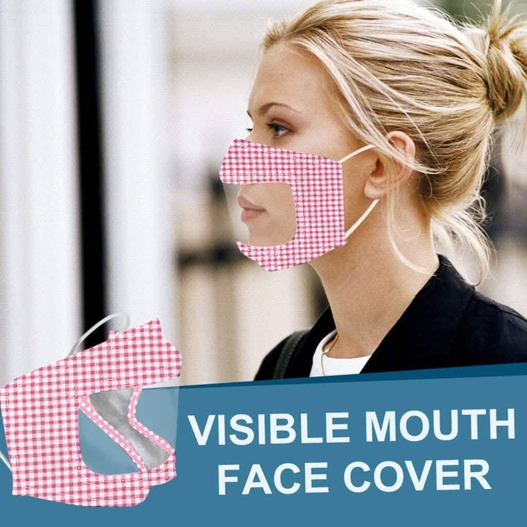 4er-Pack: Wiederverwendbare Anti-Staub Unisex Smile Mund Gesichtsmaske